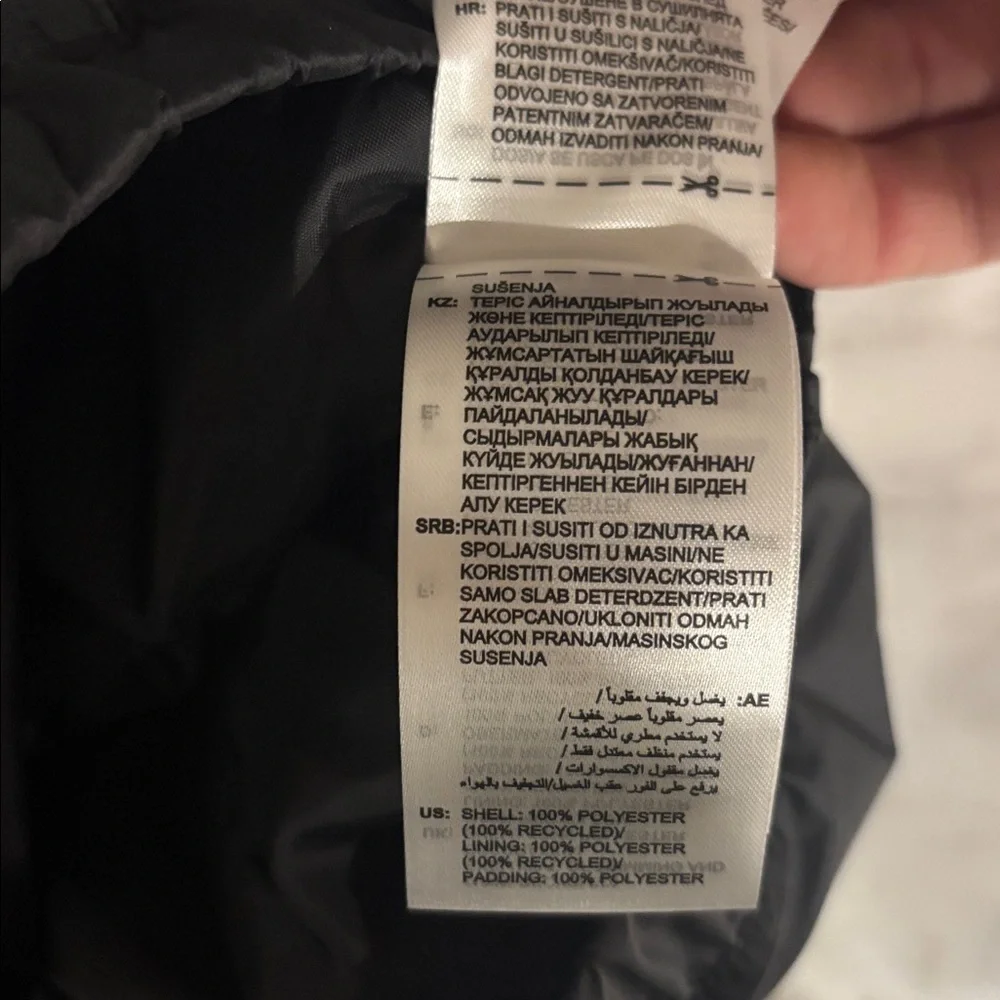 Adidas black Windbreaker with white Stripes